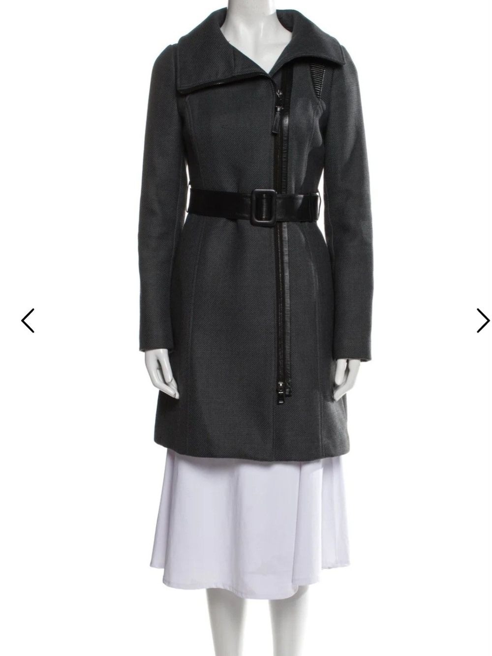 Mackage Women’s Charcoal Gray Belted Coat